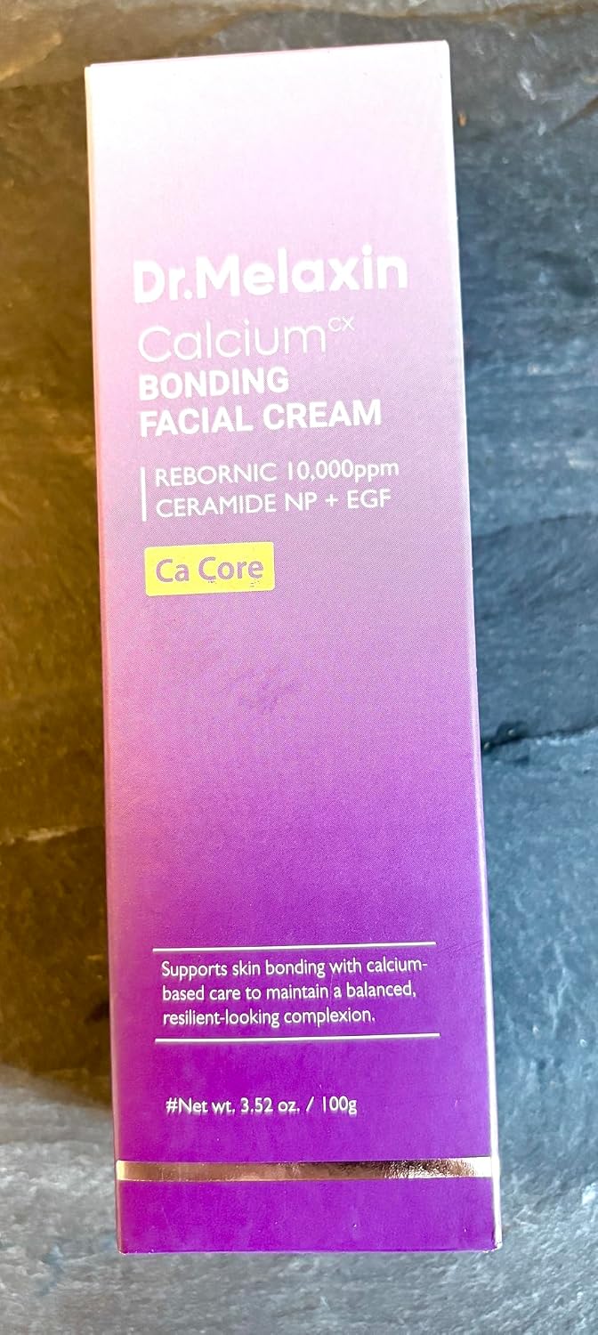 Dr.Melaxin Calcium Bonding Facial Cream with REBORNIC 10,000ppm & EGF, Anti-Aging Face Moisturizer for Skin Density, Ceramide & Hyaluronic Acid for Elasticity, 3.38 fl.oz