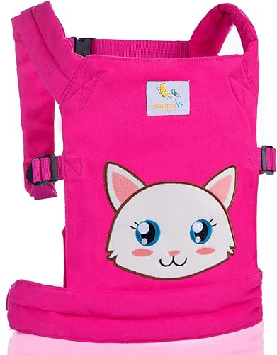 Miniatura 9 de HappyVk - Portabebés - Portabebés para muñecas delantero y trasero para niñas pequeñas-Unicornio