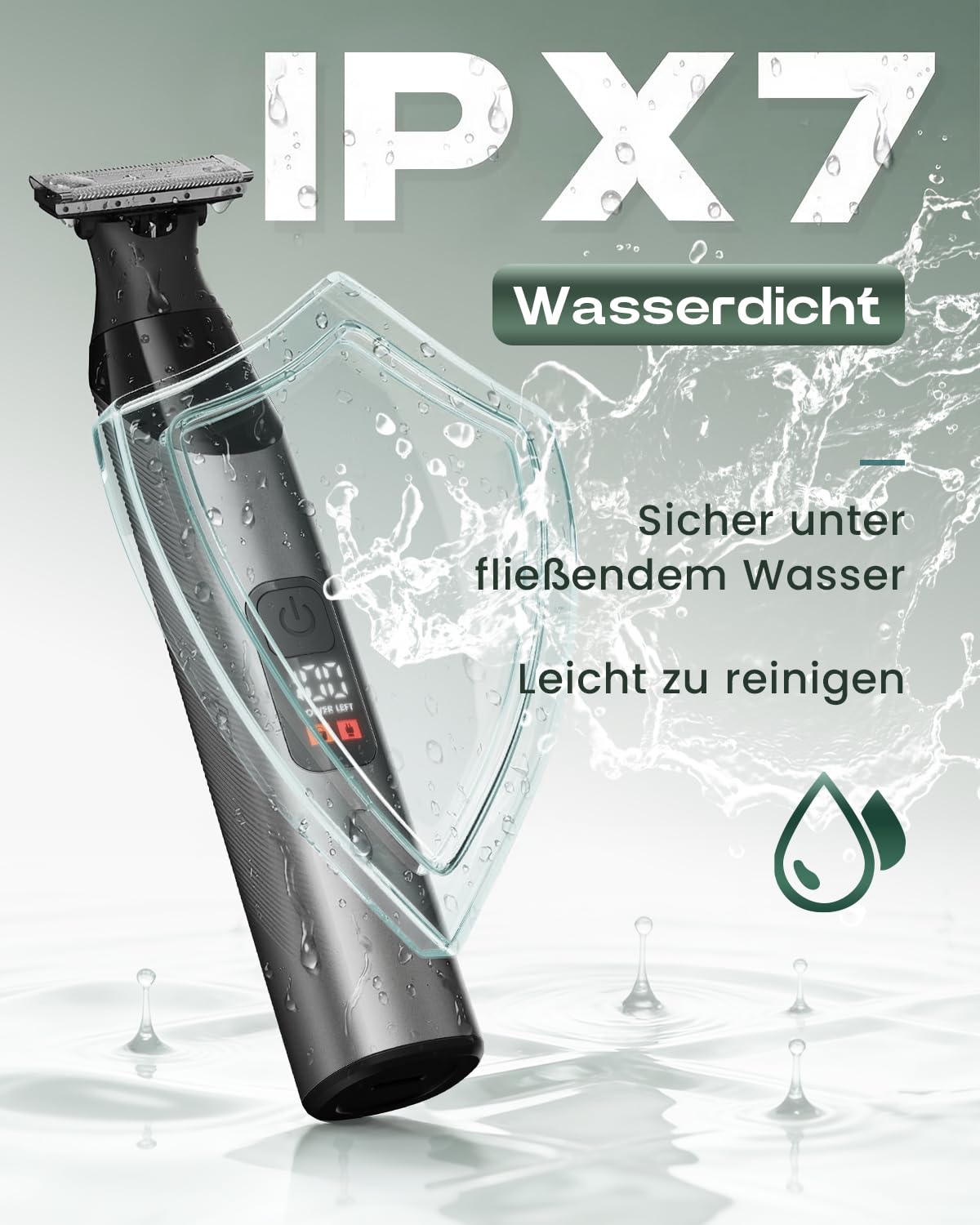Intimrasierer Mann, Prettywill All-in-One Bodygroomer & Körperrasierer Herren mit Magnetkopf & Doppelklingen, IPX7 Wasserdicht, Elektrischer Rasierer für Ganzkörper & Gesicht, inkl. Aufsteckkämme