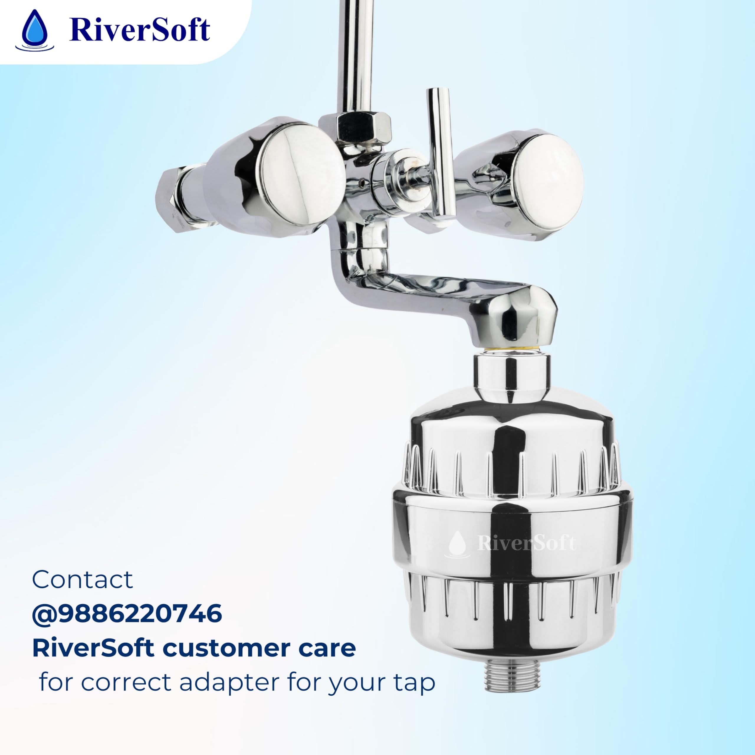 RiverSoft SF-15 Shower Filter - Hard Water Protection -7