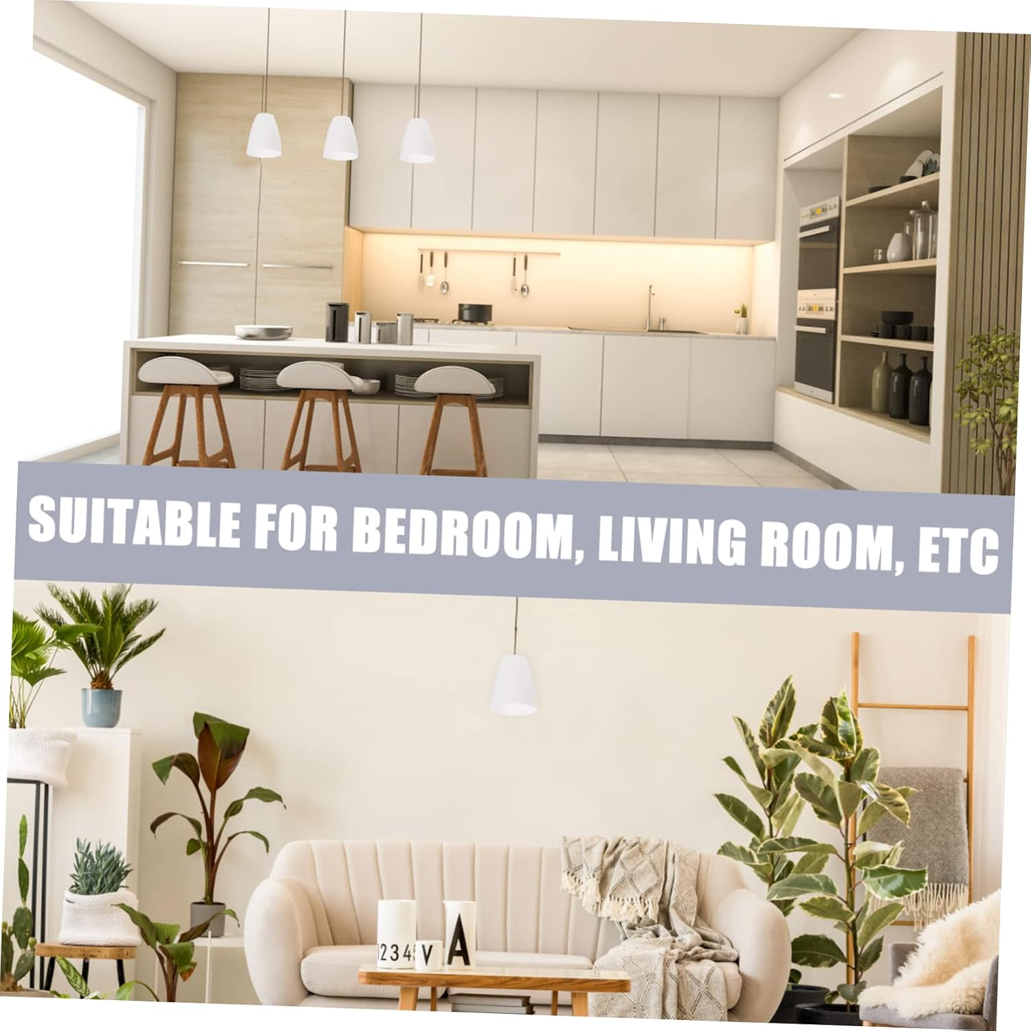 4pcs White Plastic Lampshade for Home Decor Modern Chandelier Light Cover Reusable Ceiling Table Lamp Accessory Easy to Install Fits Standard Fixtures