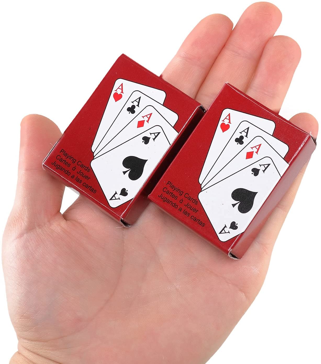 Mini Playing Cards, Mini Poker Cards Traveling Decks Cards Festival Party Game Supply for Teens and Adults 2 Decks by Hetamens