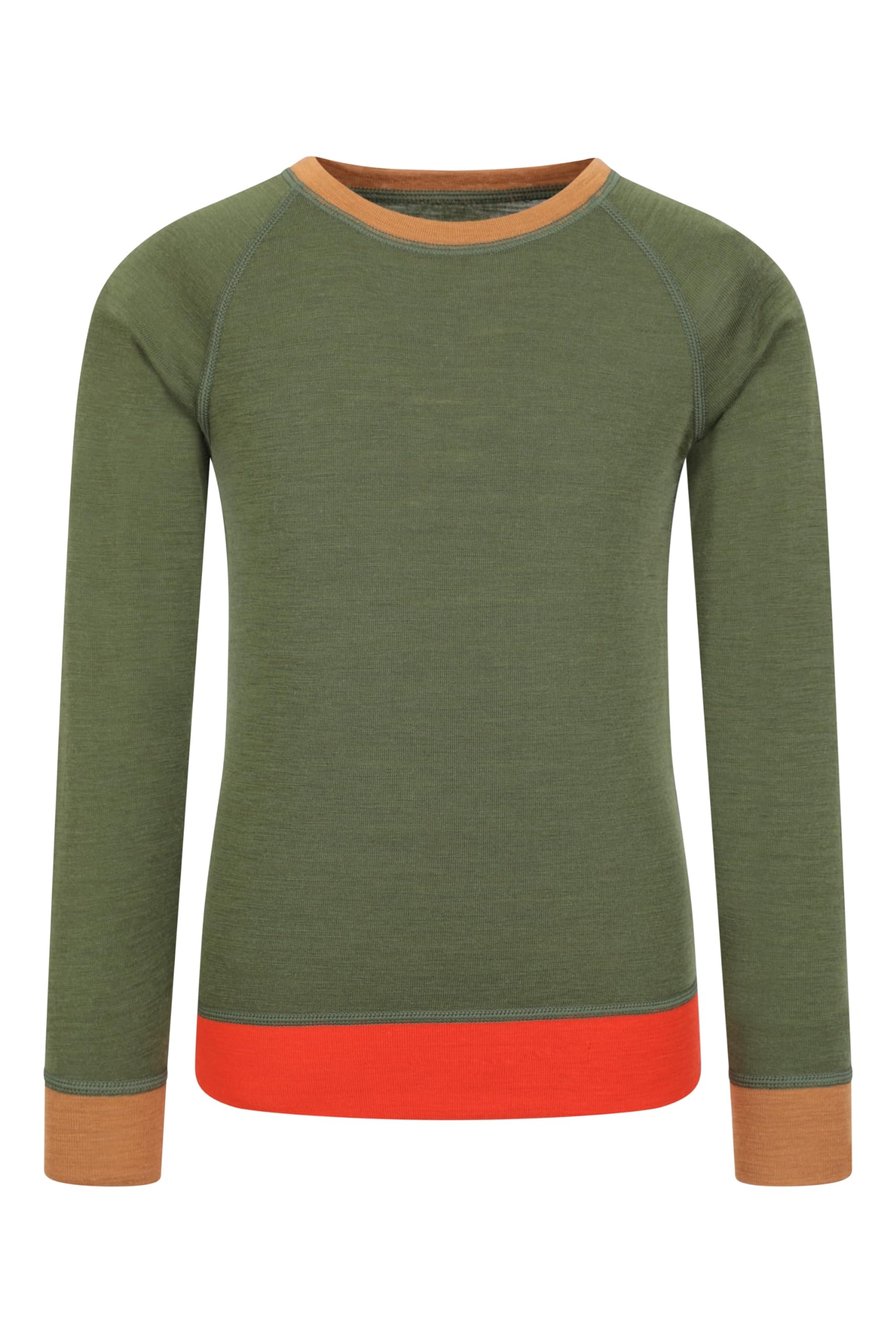 Mountain Warehouse Kinder Merino Colour Block Set - leicht, atmungsaktiv und feuchtigkeitsableitend für Jungen und Mädchen - ideal für Frühling, Sommer, Reisen, Camping