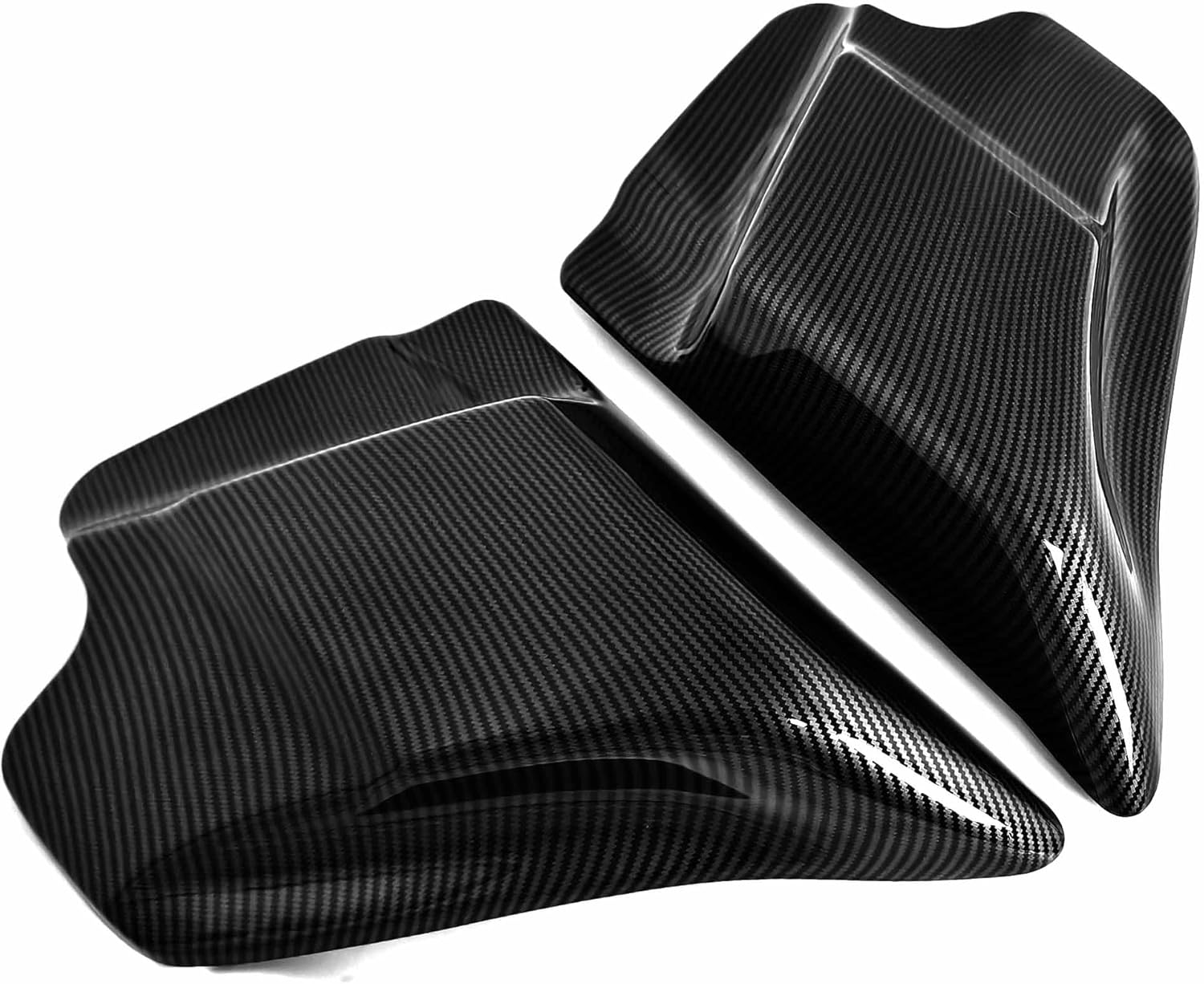 1 Pair Gross Black ABS (Plastic) Side Covers Panel for Harley Touring Electra Road King Road Glide Street Glide 1997-2007 (Carbon Fiber)