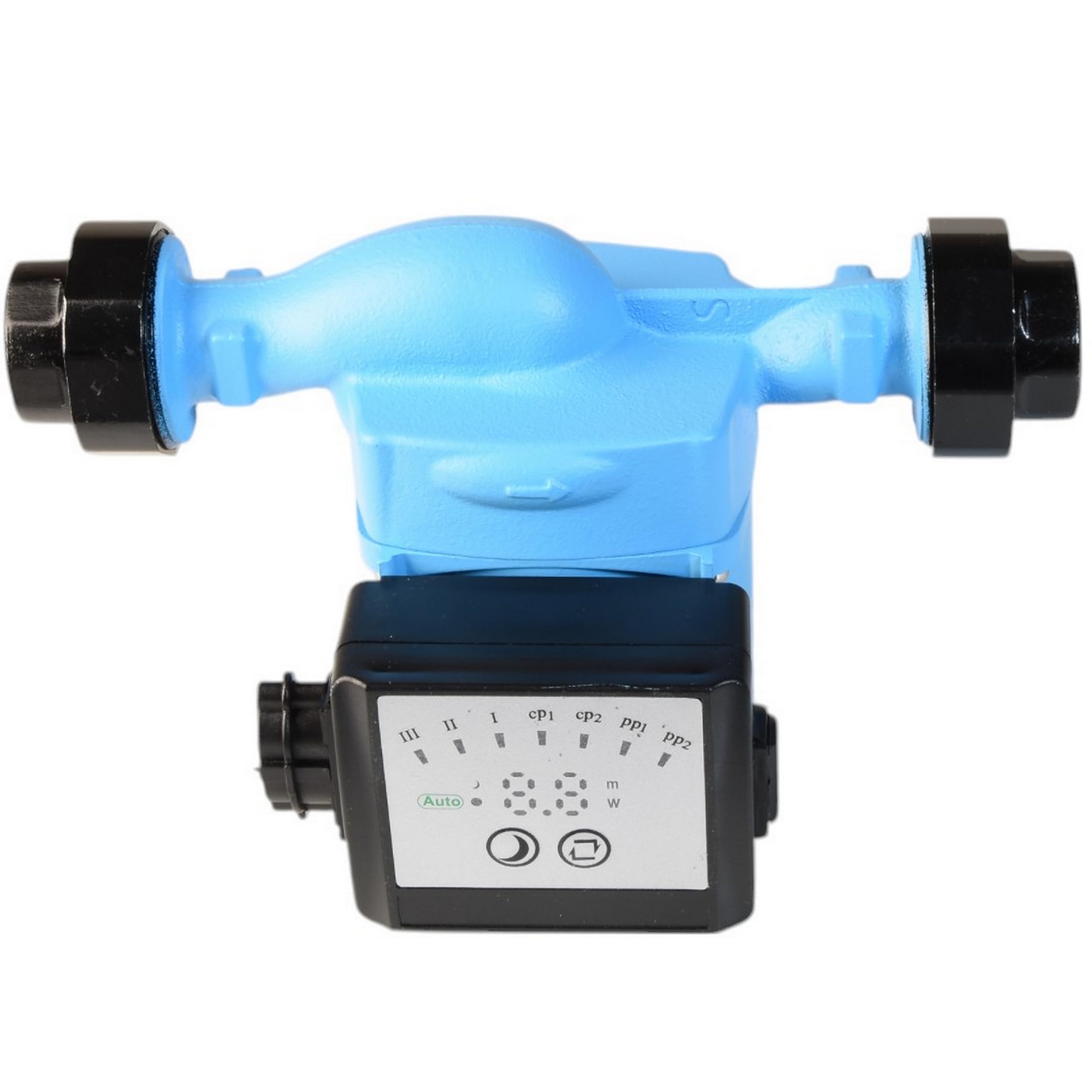 Pompa di Circolazione RA 25-60/180 AUTO (5-45W max. 3300 l/h Prevalenza 6 m) - Pompa per Acqua Calda - per Riscaldamento Centrale – 3 Velocità - Modalità NOTTE e AUTO - Basso Consumo Energetico 180 mm