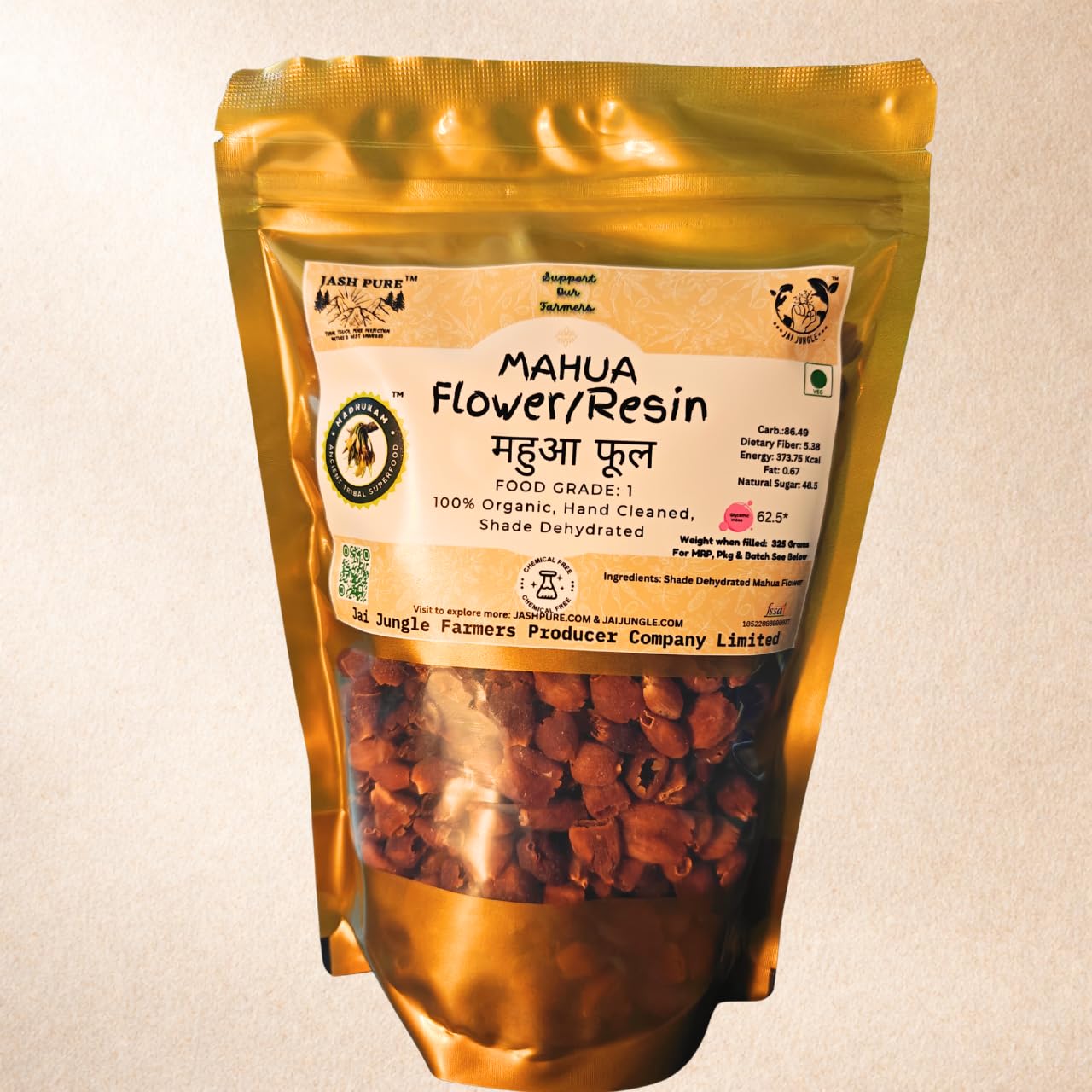 Mahua Flower Food Grade Dried | Edible Forest Sourced Mahua | Hand-Cleaned & Stamen-Removed | Shade-Dried | No Sulphur No Preservatives | 200 g | Jai Jungle-image-8