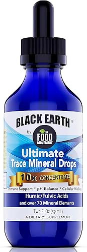 Black Earth Ultimate Trace Minerals 10x by The Food Movement - Humic Fulvic Trace Mineral Supplement - Gut Health, Brain Health, Better Energy - 2