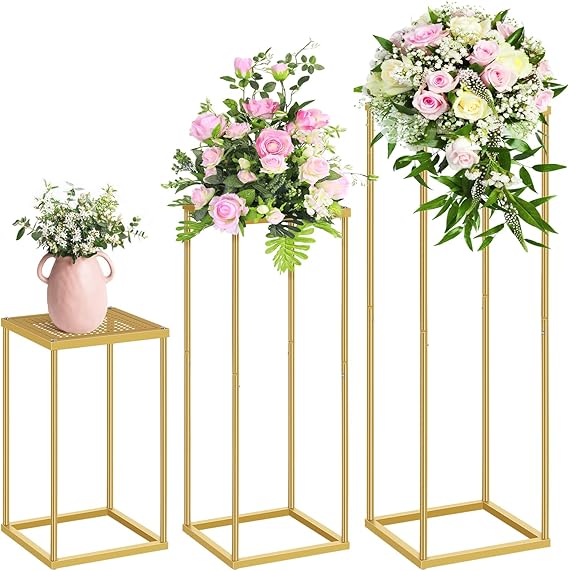 Lot De 6 Vases Ronds En Acrylique 14 Cm - Avec Trous Pour Fleurs, Pour Centres De Table Mariage Ou Décoration