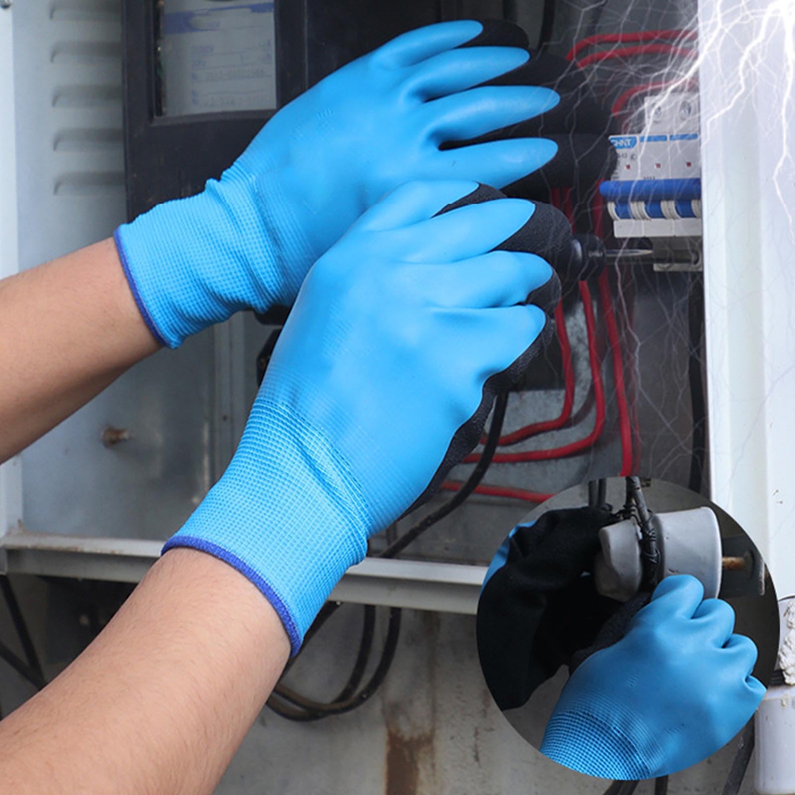 Ejoyous 400V Electrical Insulating Rubber Gloves High Voltage Resistance Protective Work Gloves for Electricians - Image 3