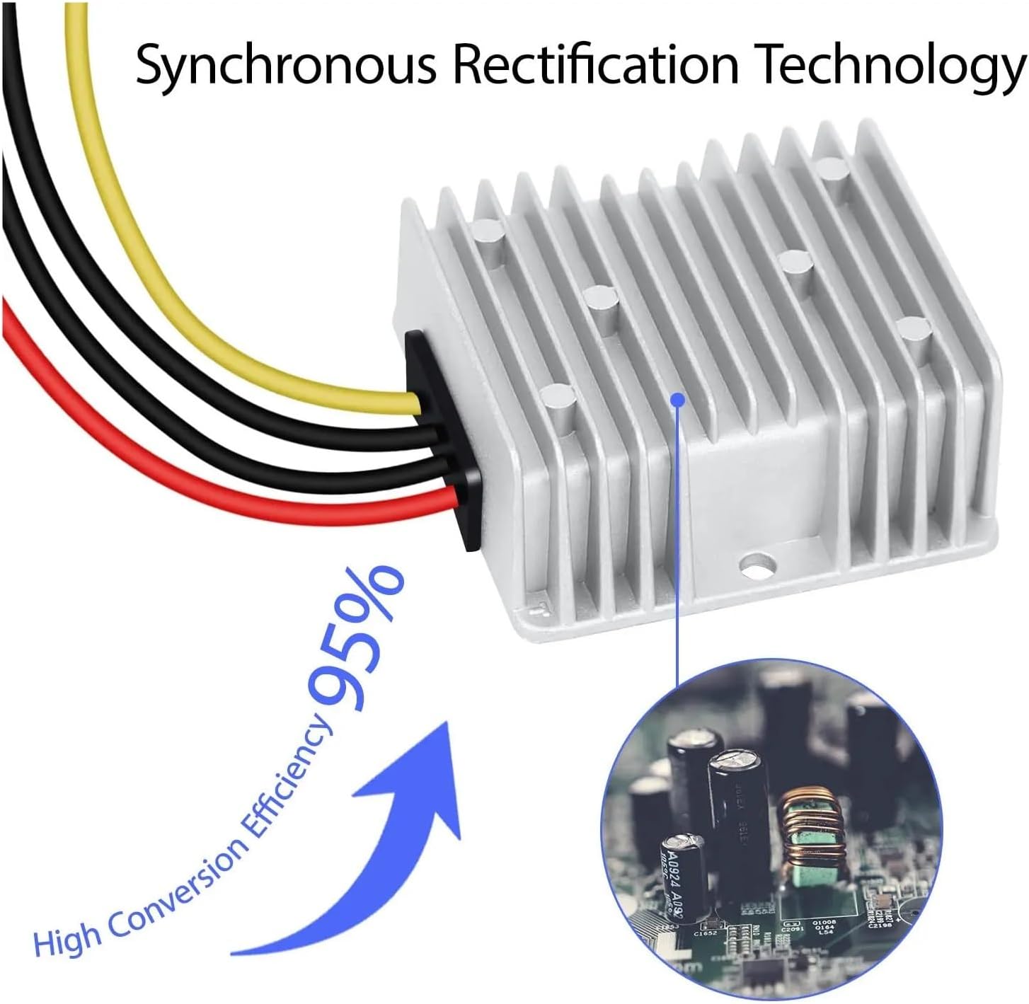 CIMWJOPS ステップアップ 12V-26V 10A DC DCコンバータ ブーストコンバータ 電源モジュール 12V-24V to