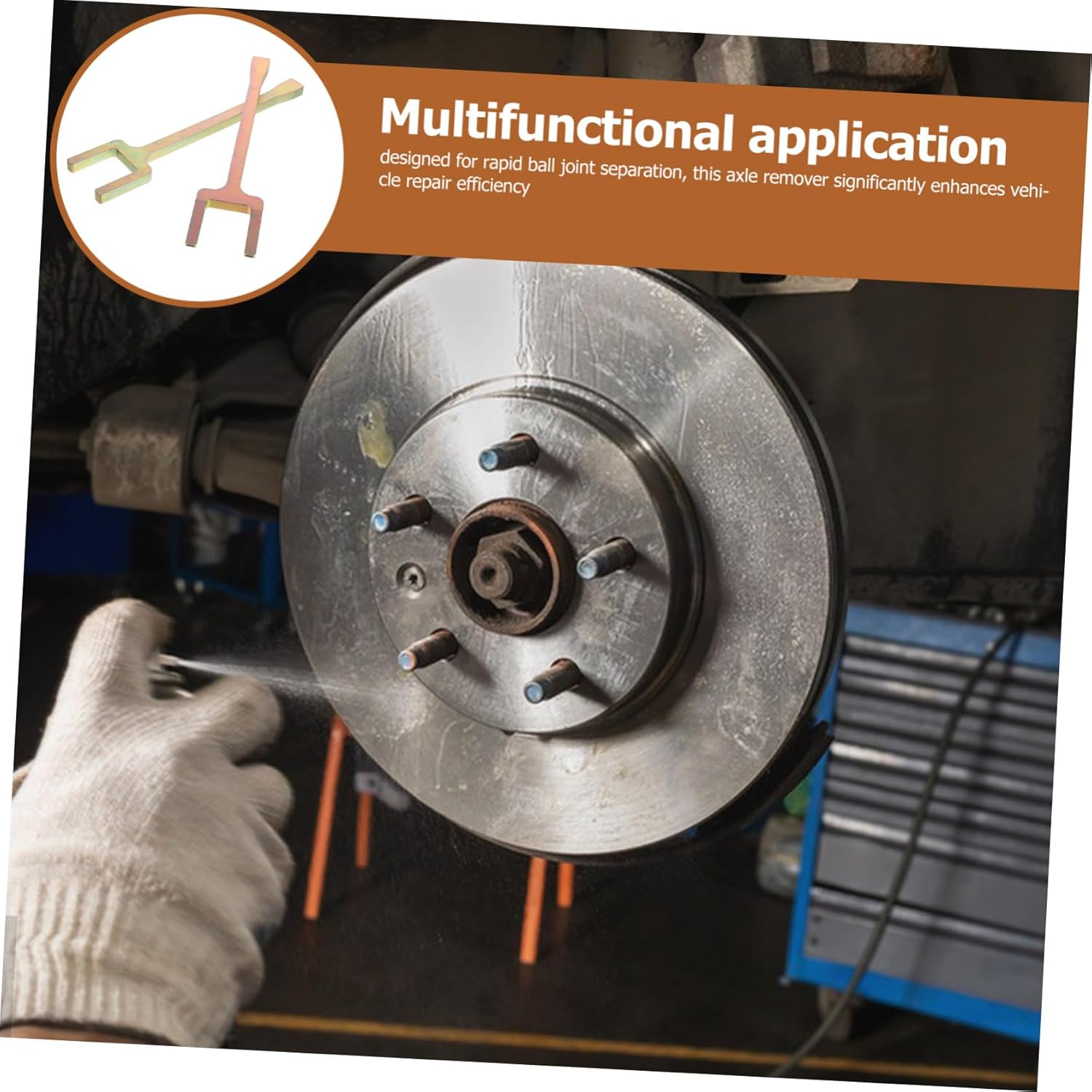 Cabilock Professional Automotive Tools Set Metal Axle Puller Ball Joint Separator for Front Wheel Vehicle Repair