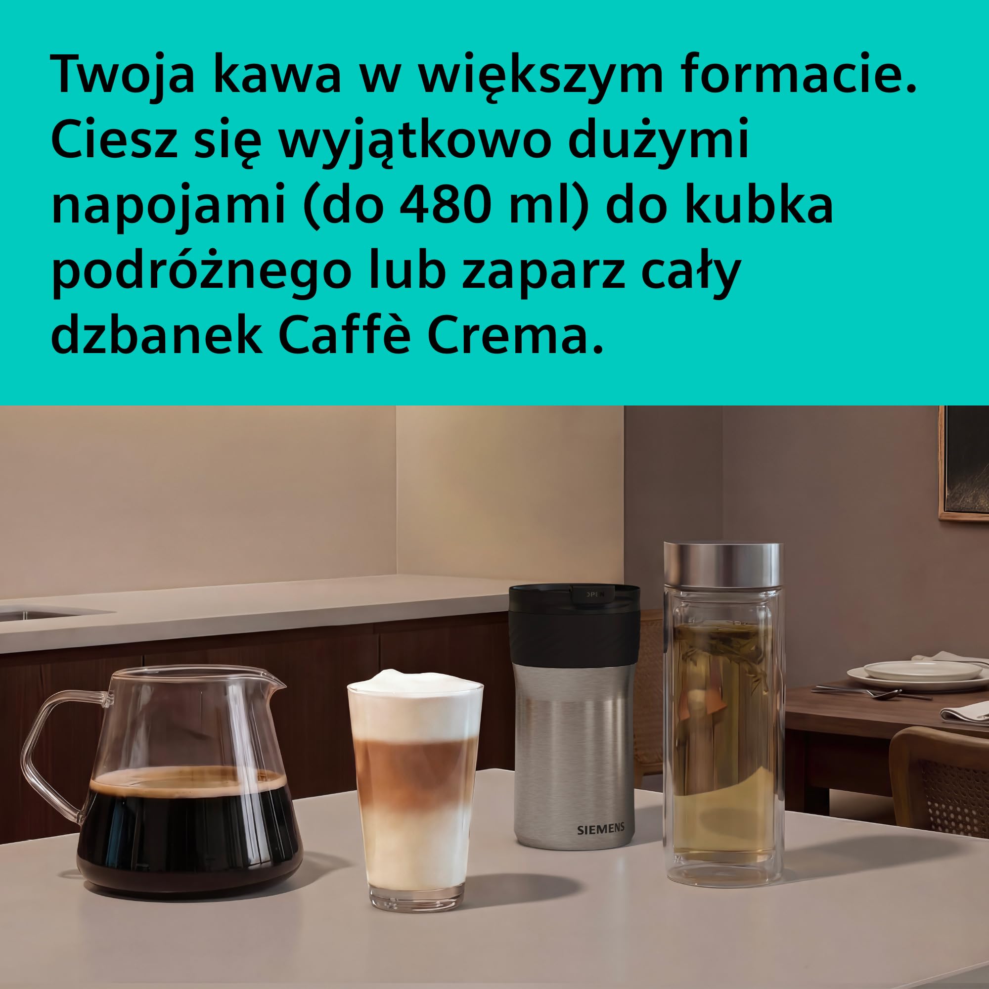 Siemens, automatyczny ekspres do espresso, EQ900 iAroma, spersonalizowane ustawienia smaku, precyzyjne mielenie, duży wyświetlacz, dwa pojemniki na ziarna, stal nierdzewna, TQ927E03