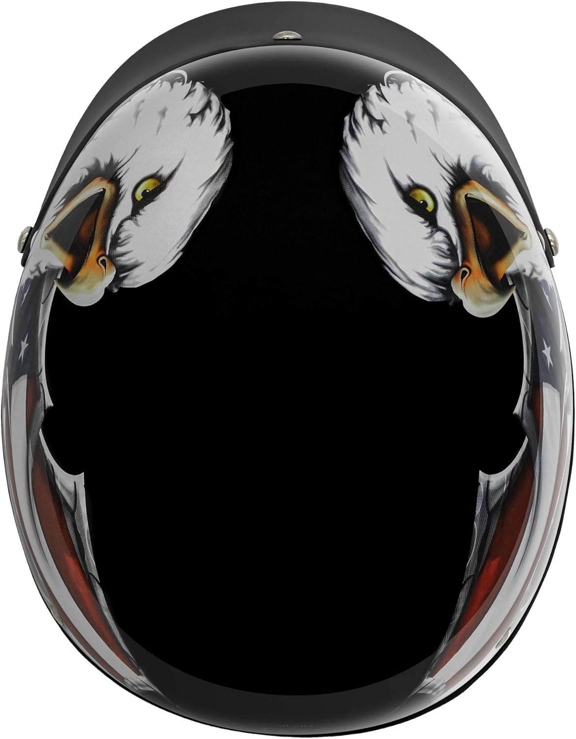 VCAN Cruiser Patriotic Eagle USA Graphics Motorcycle Half Helmet