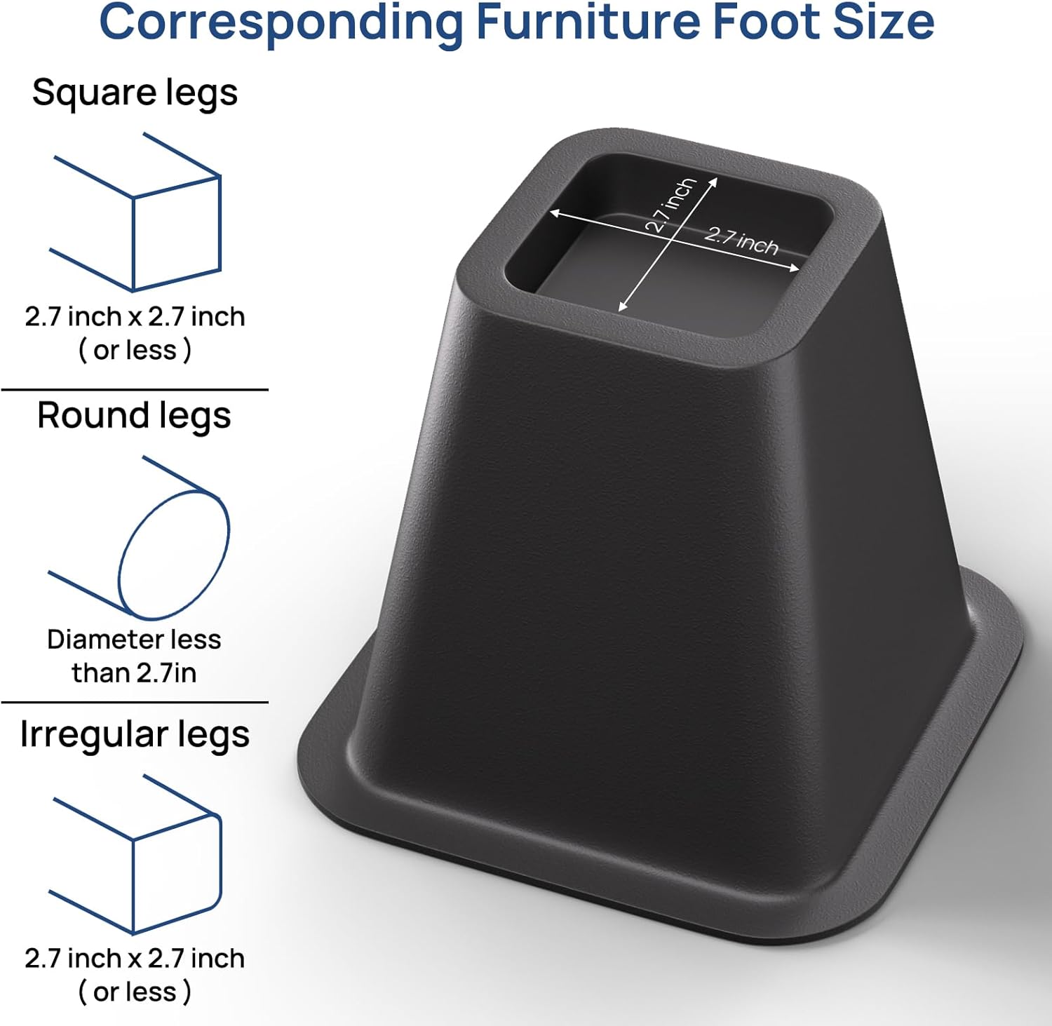 ARGENDON Dehumidifier Riser Kit, 6 Inch Heavy-Duty Universal Dehumidifier Stand for Optimal Drainage, Vibration and Noise Reduction (4 PCS)