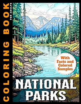 National Parks Coloring Book For Adults