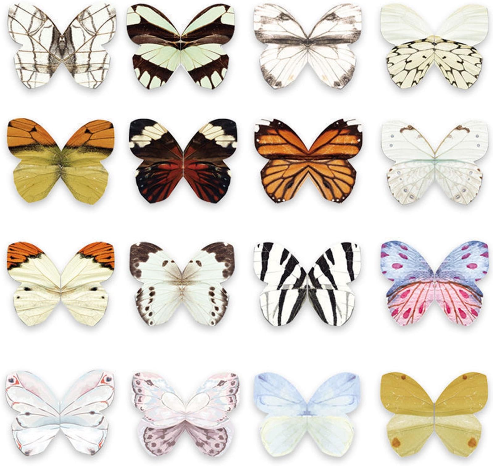 16 Pcs Bookmark, Magnetic Page Clip，Magnetic Bookmarks for Women, Men, Book Lovers, Page Markers for Students Teachers Reading (16pcs-butterfly)