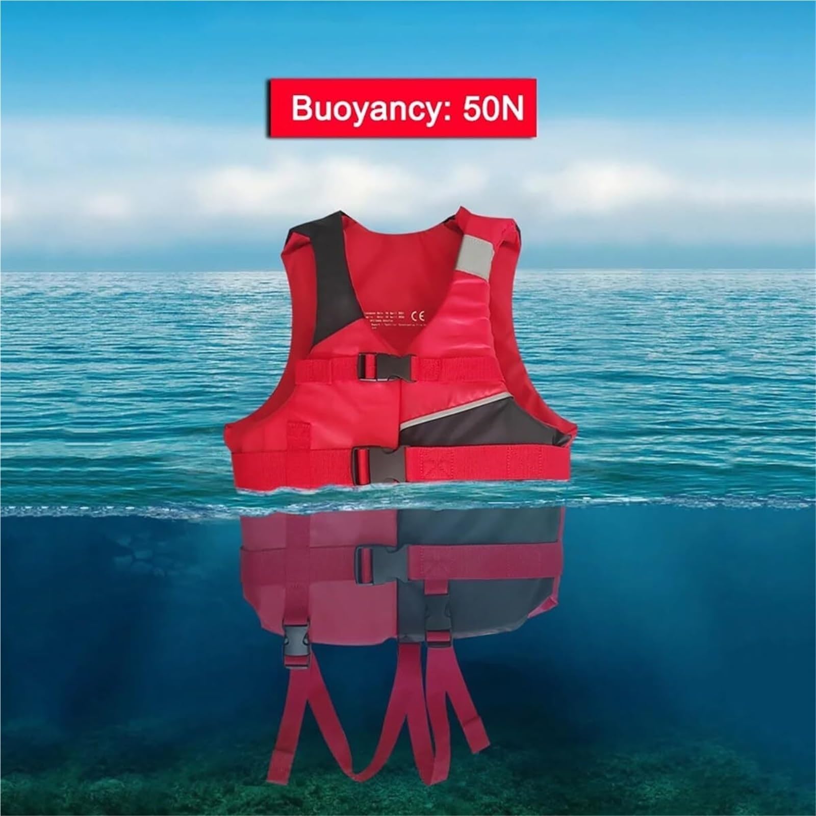 Kurtka Surfingowa do Kajakarstwa, Pływania Łódką, Wędkowania i Pływania | Kurtka Surfingowa z Regulowanym Paskiem i Odblaskowymi Paskami do Pływania Kajakiem i Łódką