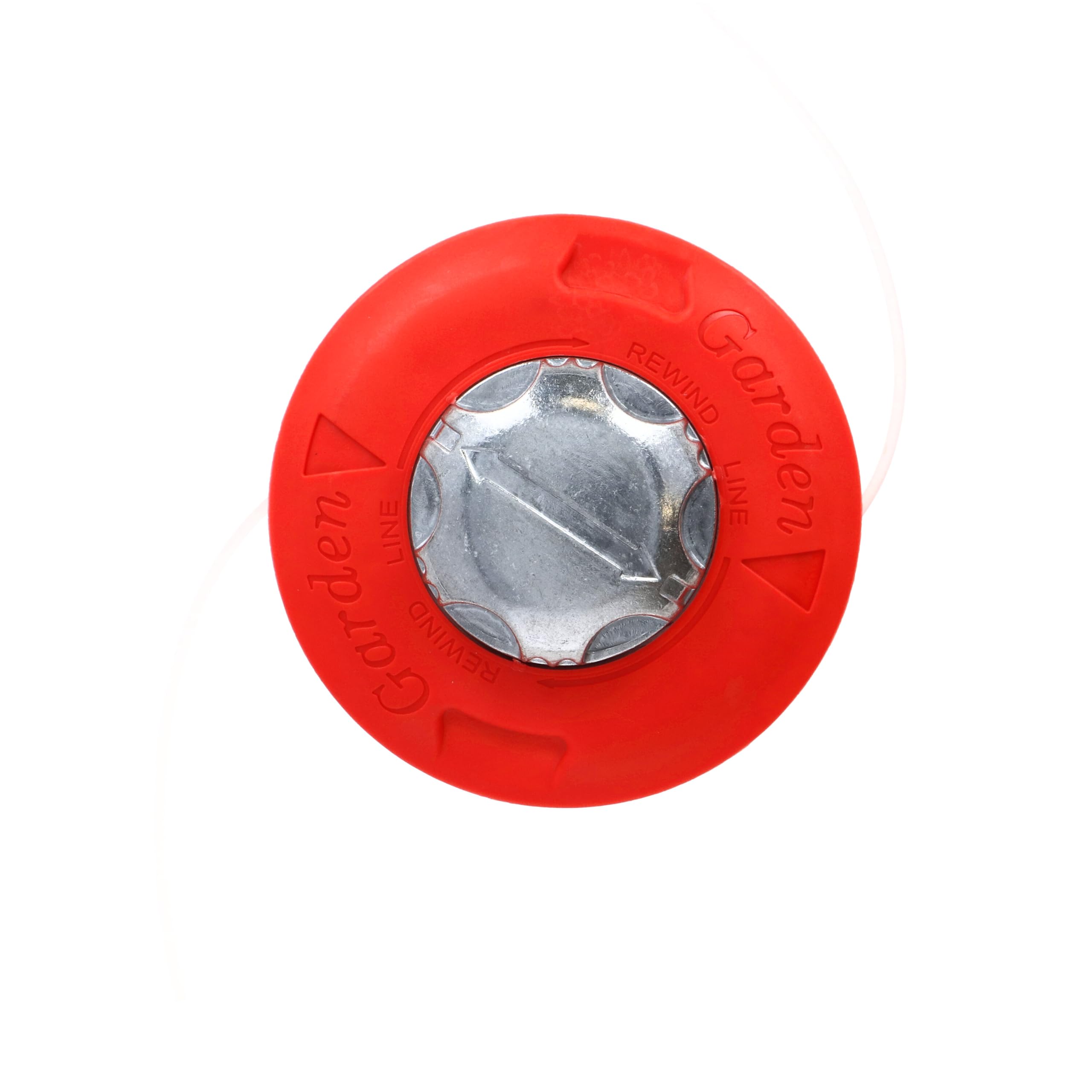 MIVOS cabezal de corte profesional para desbrozadora - M10x1,25 LG - Cortabordes - Cabezal de hilo para desbrozadora, jardín - Bobina de hilo - Bobinado sencillo del hilo - Naranja