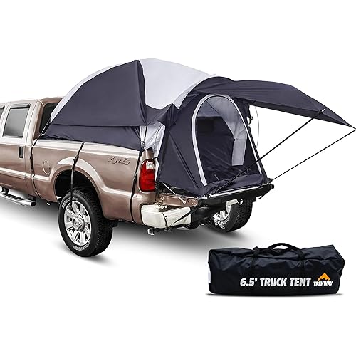 Offroading Gear 6.5ft Truck Bed Camping Tent w/Awning | Waterproof | Portable | Compatible with F150| Ram| Sierra| GMC| Nissan| Etc.
