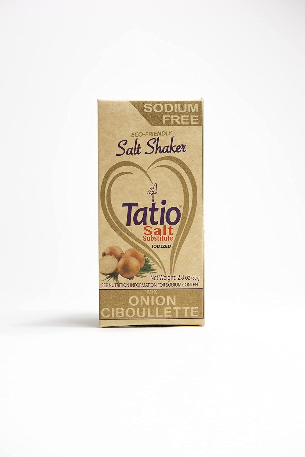 Tatio Salt 100% Natural, Sodium Free, Salt Substitute, Garlic and Onion, Eco - Friendly Salt Shaker: 5.6 oz : Grocery & Gourmet Food