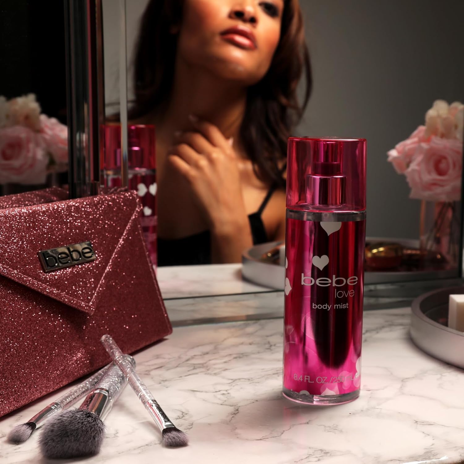 Bebe Love Body Mist - Body Spray for Women - Floral Fruity Fragrance Mist - Romantic Scent with Sicilian Lemon, Redcurrant, and Pink Freesia - 8.4 oz - Image 8