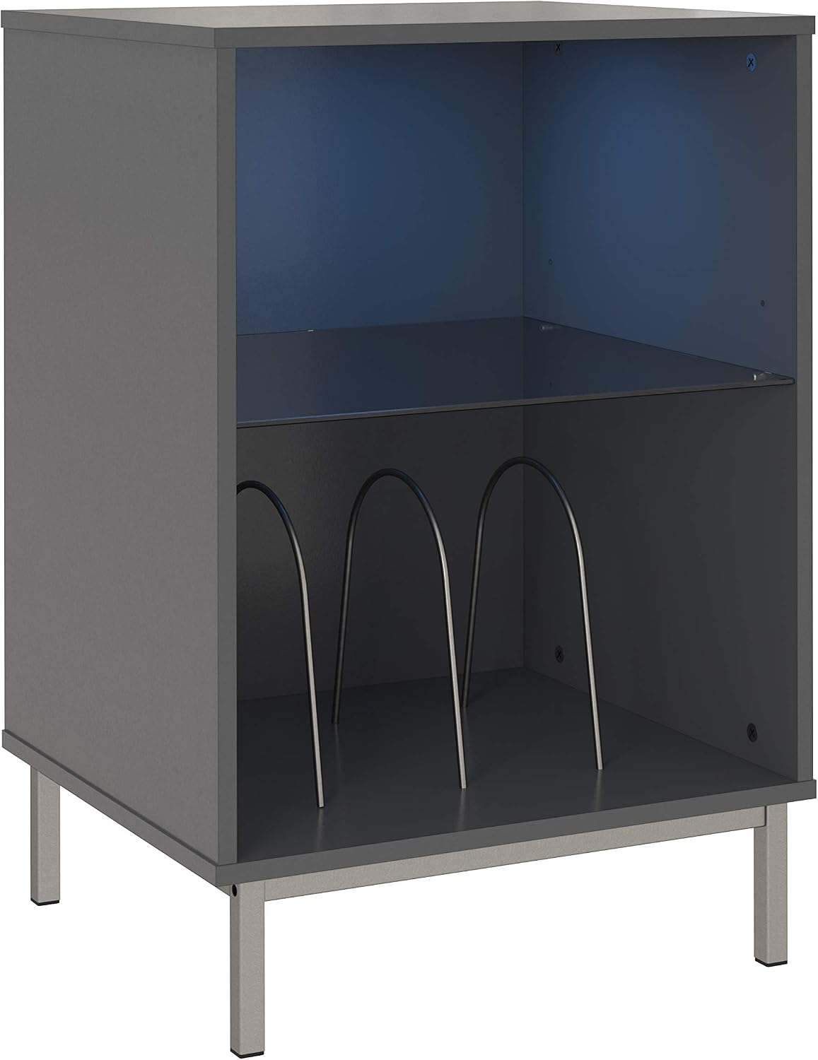 Ameriwood Home Lumina Turntable Stand (Graphite Grey)