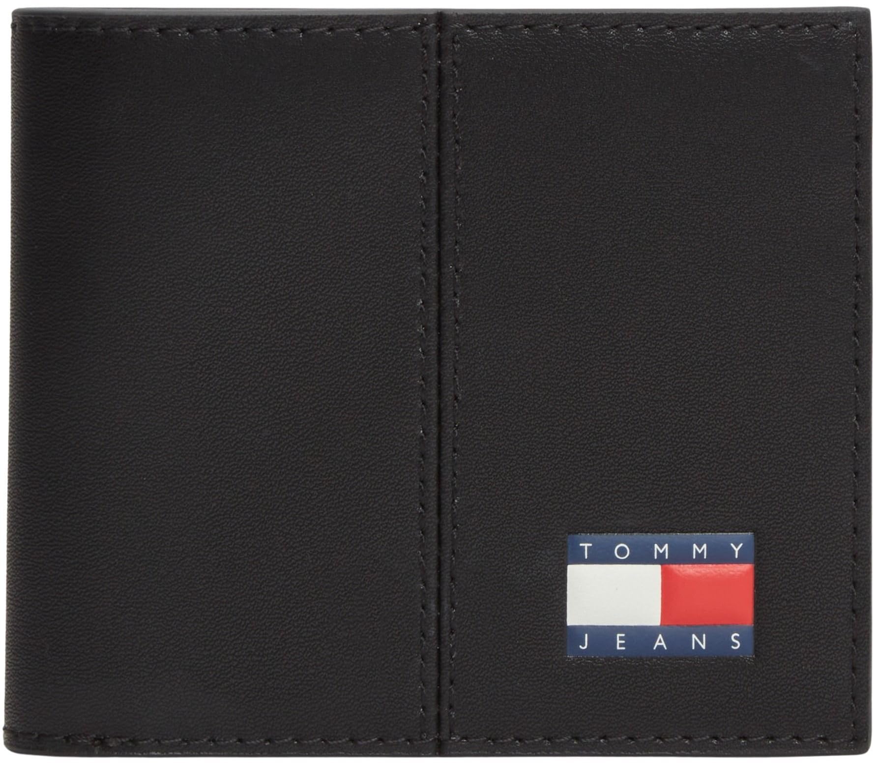 Tommy Jeans Men's TJM Heritage Cc Wallet AM0AM14281 Bifold, Black (Black), One Size