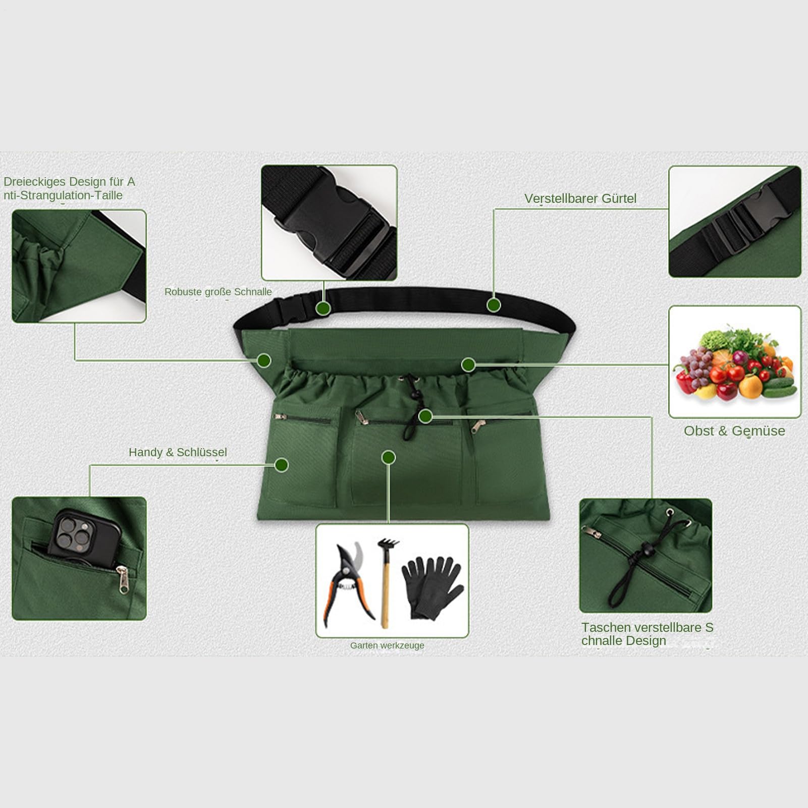 Tablier de récolte Imperméable Robuste