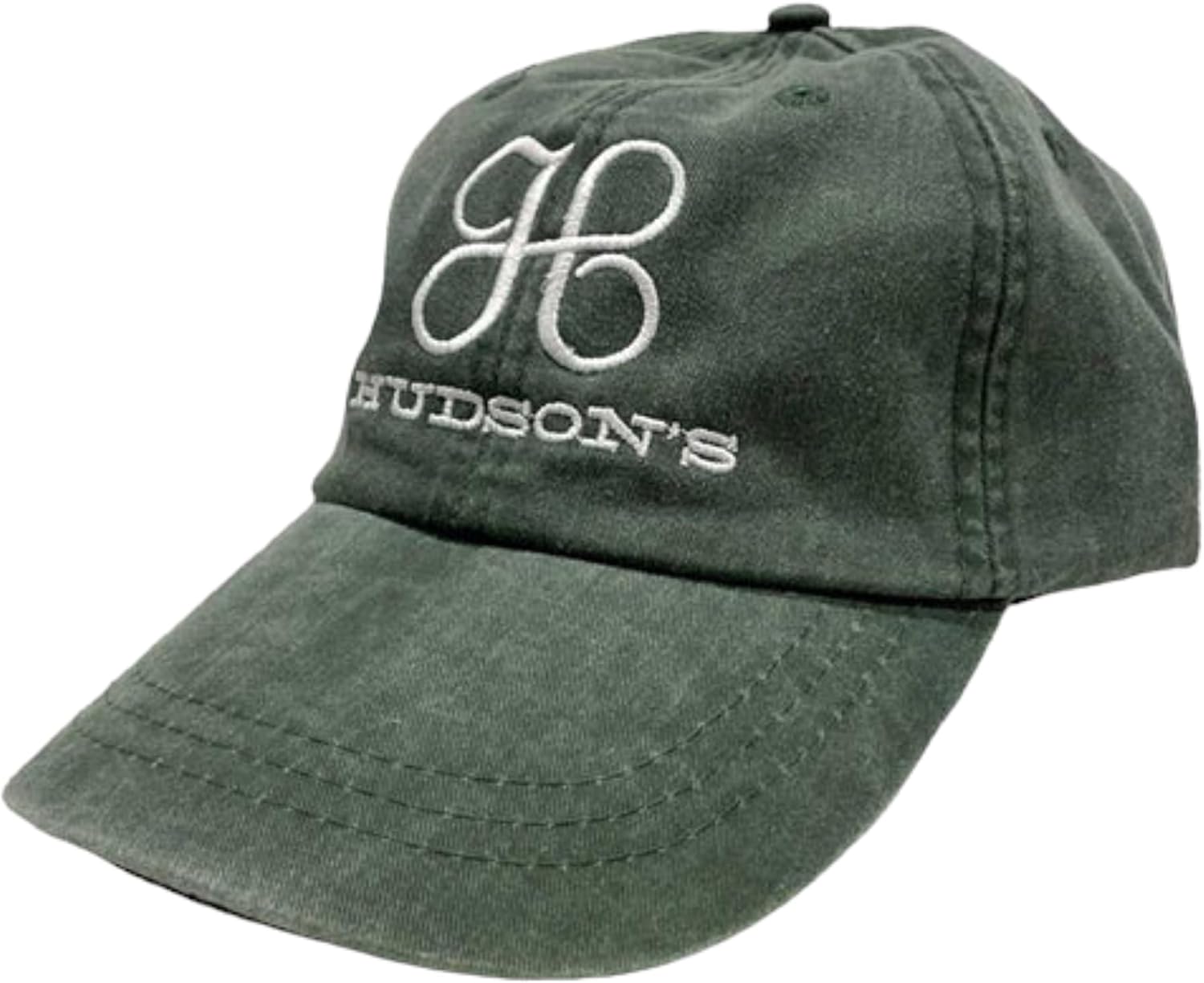 Detroit Hudson's Vintage Logo Chino Twill Dad Hat - Spruce Green