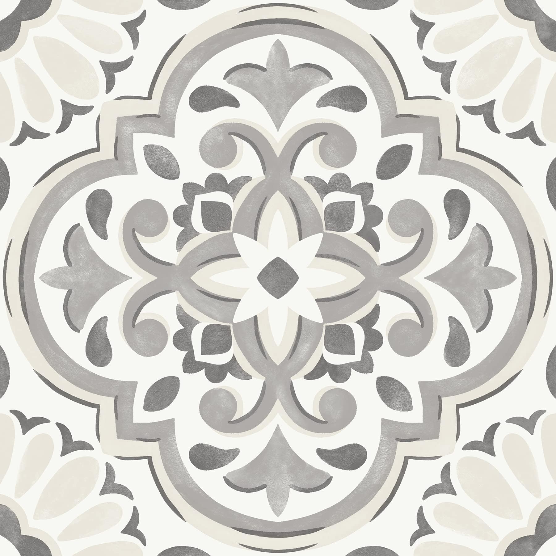 FloorPops Gray Massimo Peel & Stick Floor Tiles, FP3988