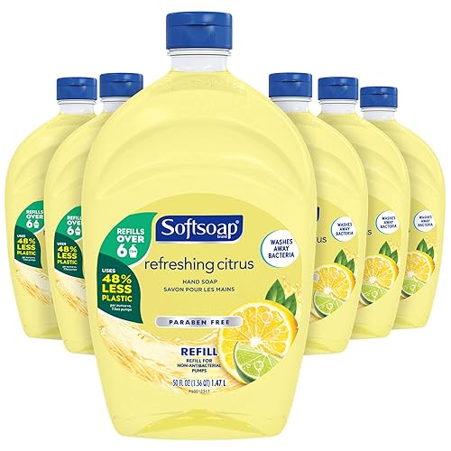 Miniatura 5 de Softsoap Recambio de jabón líquido para manos cítricos refrescantes con aroma a limón 32 onzas líquidas