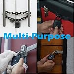 Padlock à empreinte digitale intelligente avec clé, Padock biométrique avec APP, Convient pour l'extérieur et les poids lourds, IP65 Étanche.
