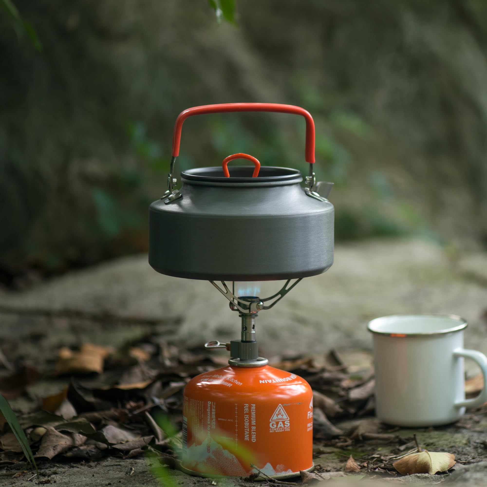 Naturehike Czajnik Kempingowy Czajnik Ekspres do Kawy Przenośny Aluminiowy Czajnik na Zewnątrz z Ustnikiem 1.1L