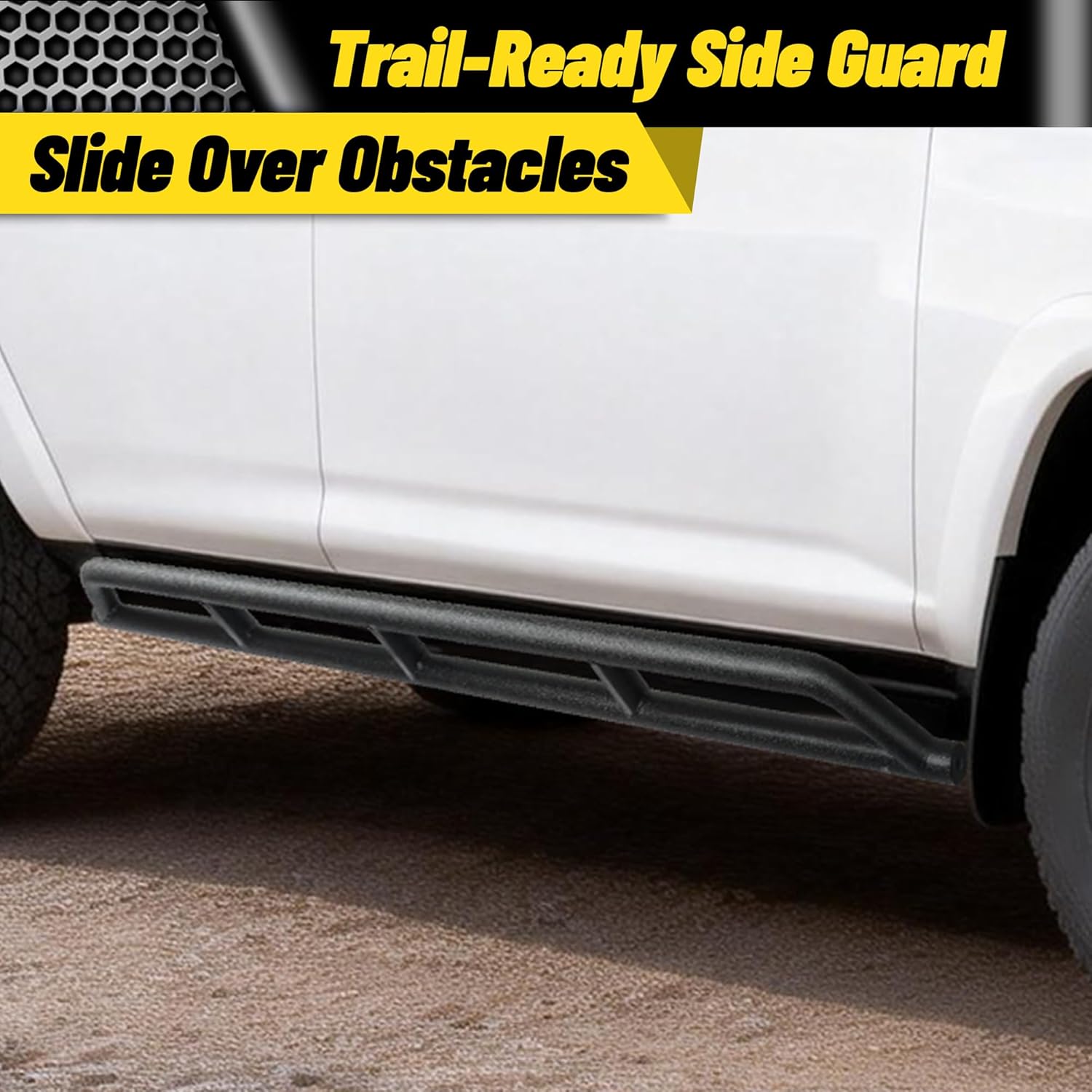 MONOKING Rock Sliders Rocker Gurad Nerf Bars for 2010-2024 Toyota 4Runner 5th Gen Steel Tubing Carbon Steel Tubing Rail Side Steps