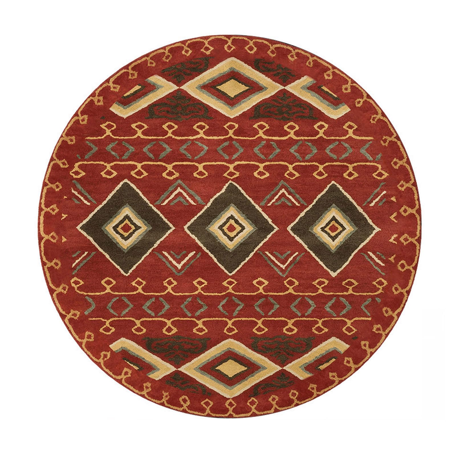 Tapis rond antidérapant vintage pour créer un coin lecture cosy
