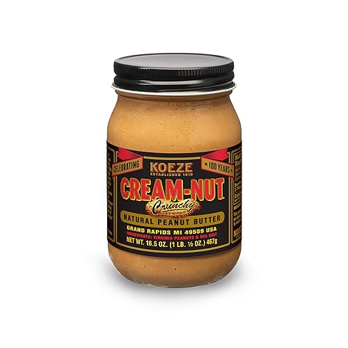 Mantequilla de cacahuete natural crujiente de nuez