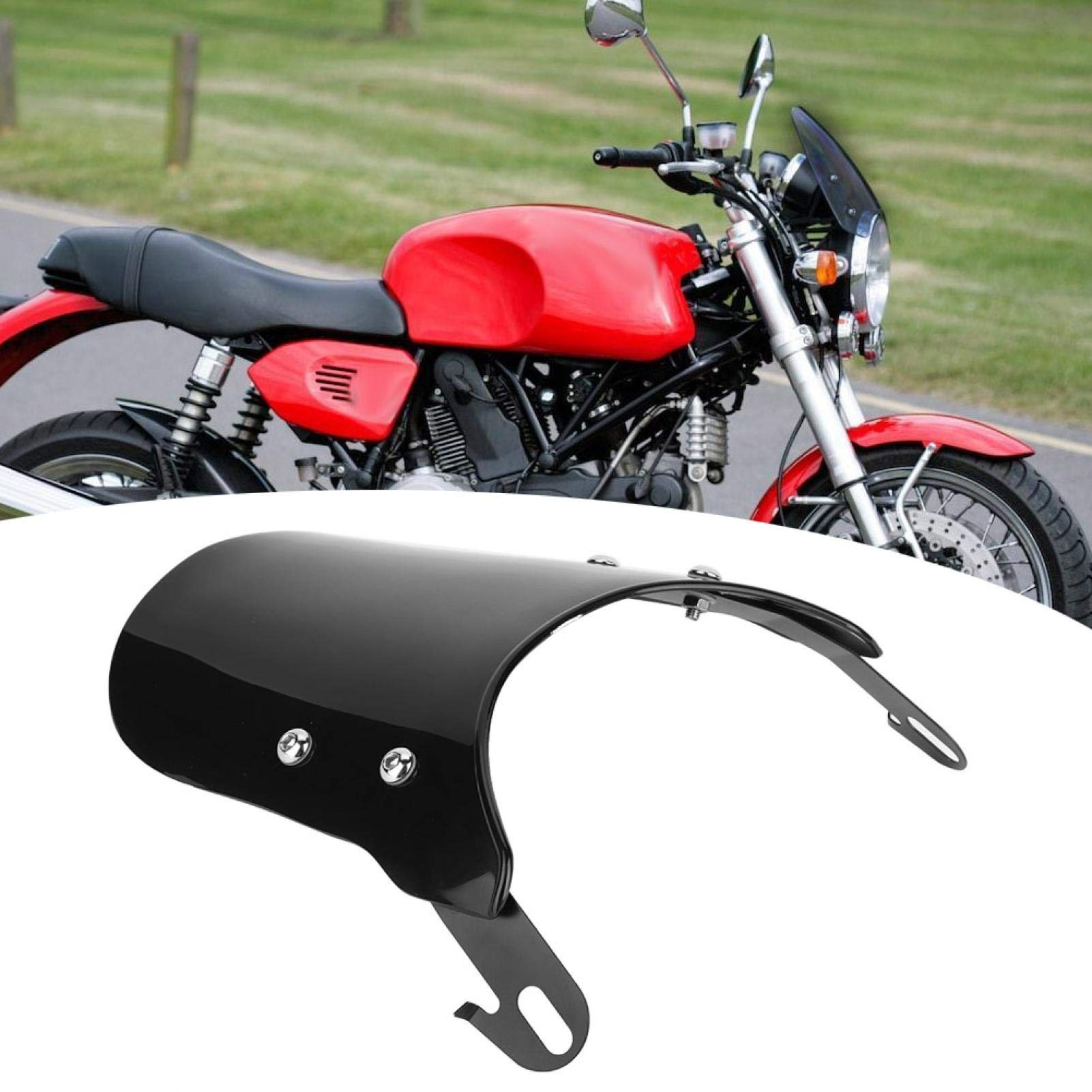 Qiilu motocyklowa przednia szyba, uniwersalna motocyklowa przednia szyba deflektor wiatrowy do