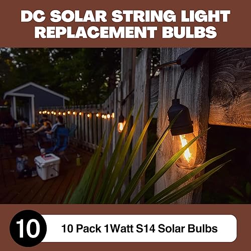 Miniatura 2 de Norb Cadena solar, bombillas LED de repuesto de 1 W CC para luces de cadena alimentadas por energía solar. Espectro relajante acogedor de Norb.