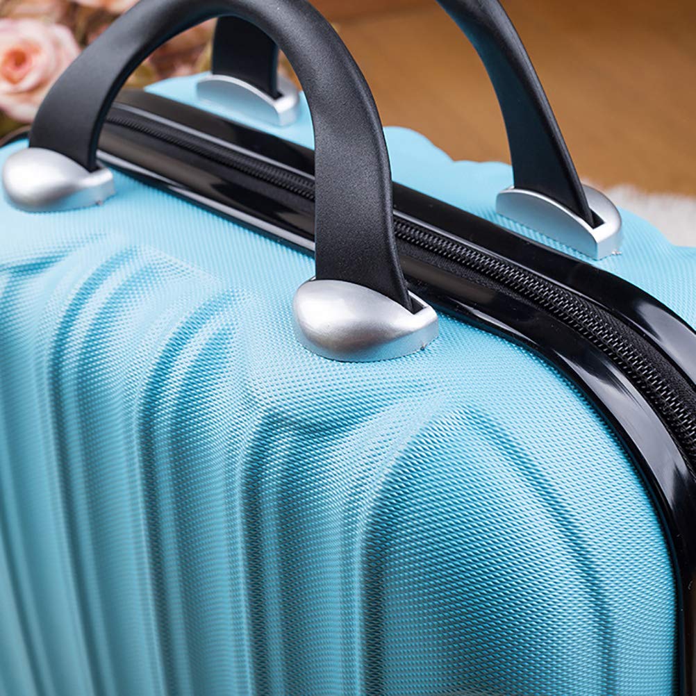 Kosmetyczka 35 cm, przenośny organizer podróżny, z elastycznymi paskami i podstawą odporną na zarysowania do kosmetyków, makijażu, podróży, Srebrny, Wspólne