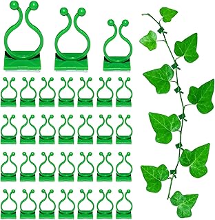 90PCS Plant Wall Clips for Climbing Plants - Self-Adhesive Hook Vines Traction Clips, Large, Medium, Small Sizes Wall Clips for Support, Strong Adhesion, for Indoor Plants or Cable Management