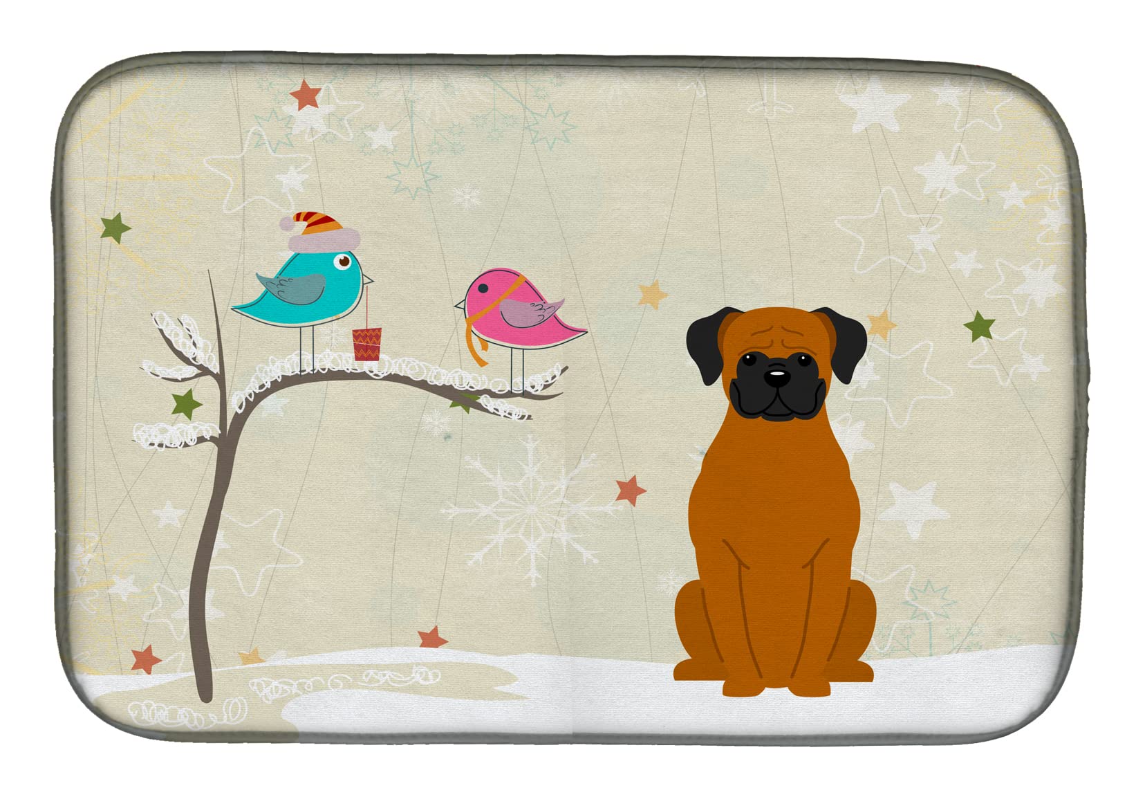 Tapis de séchage vaisselle décoratif pour Noël