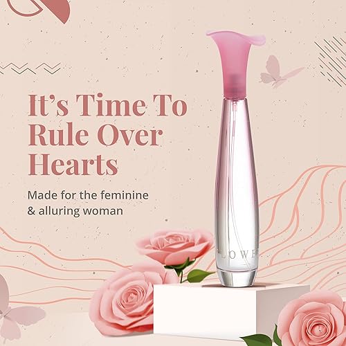 Miniatura 6 de Regal Fragrances Flower Bottle - Perfume para mujer, inspirado en el aroma del cristal brillante de Versace, aromas florales frescos clásicos de