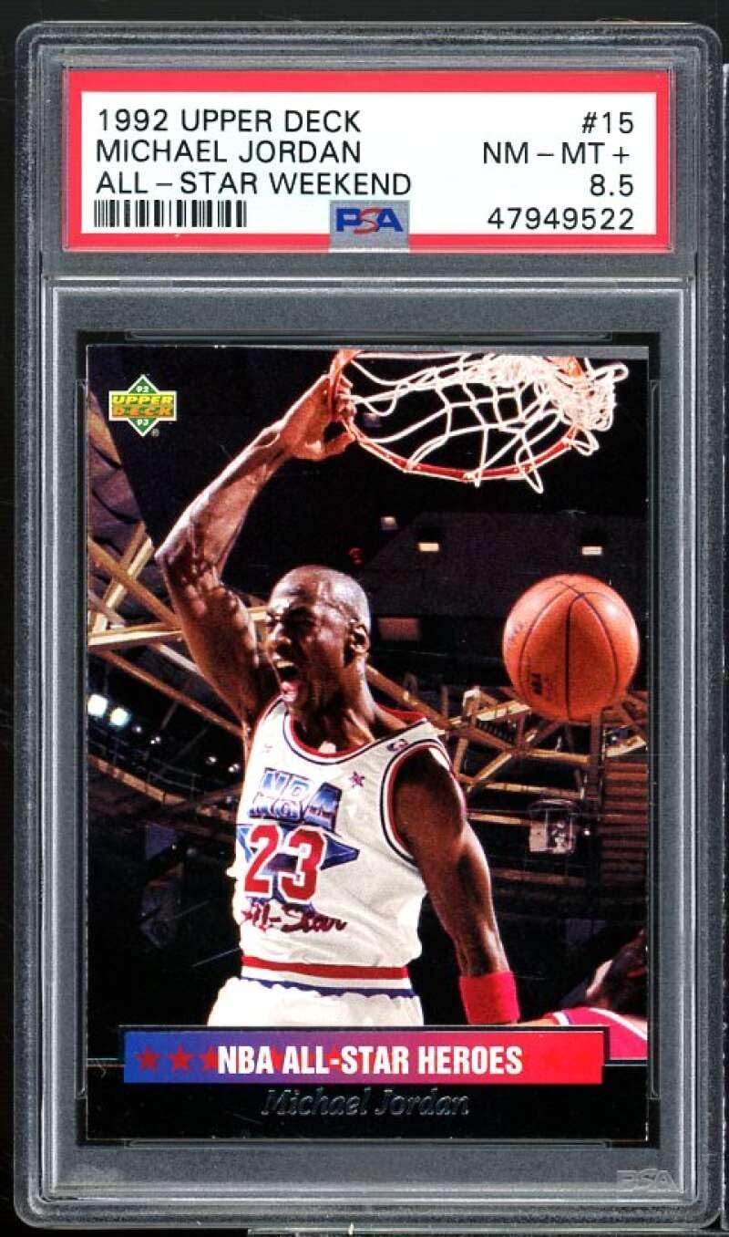 Michael Jordan Card 199293 Upper Deck AllStar Weekend 15 PSA 8.5 Todo lo demás
