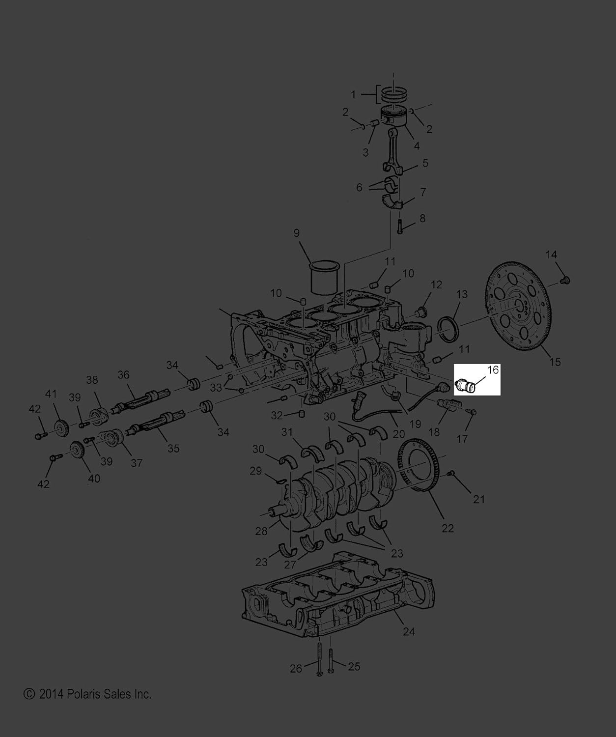 Polaris Slingshot Engine Oil Pressure Switch, GM, Genuine