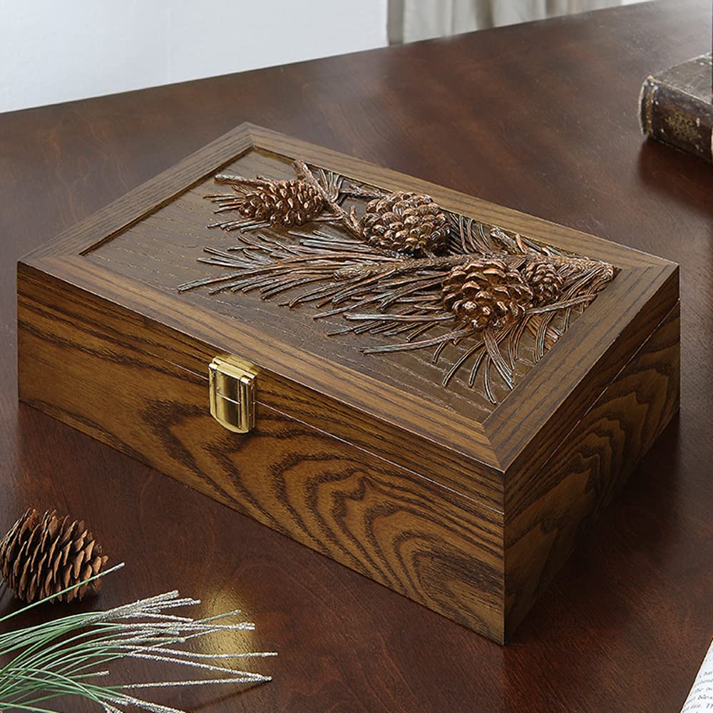 Scatola In Legno Scatole Per Ricordi A 3/8 Slot Scatola Porta Orologi In Legno Massello Scatole Porta Gioielli In Legno Scatola Regalo Decorativa Per Memoria Per La Deco(3 Grid Table)