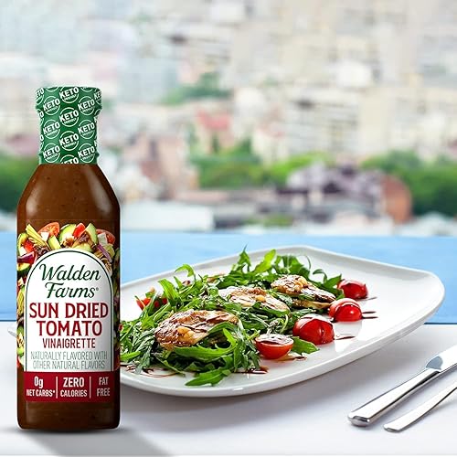 Vista 23 de Walden Farms Buffalo Ranch - Aderezo y salsa – Sin calorías, sin gluten, bajo en carbohidratos, apto para dieta cetogénica, sin azúcar, sin grasa