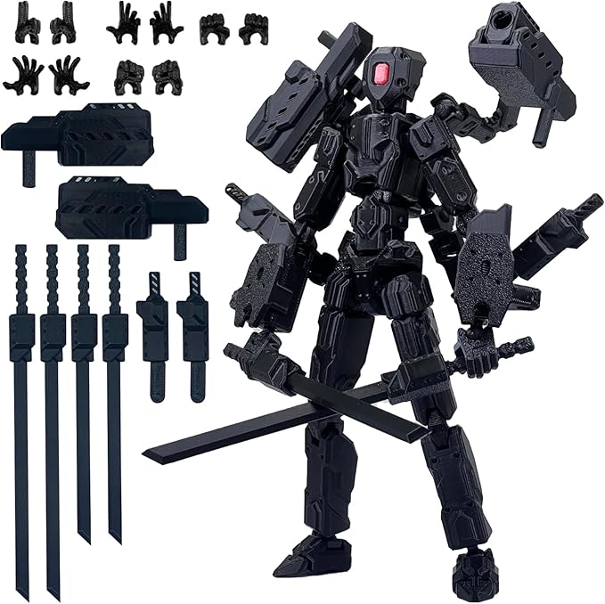 Hideo Kojima à CNN : Pas intéressé par l'AI pour les visuels de jeux 7 71L2juWwVNL. AC SX679 8 inch T13 (Assembly Completed) Action Figure Set,Robot 13 Multi-Articular Mobile Nova T-13,Desktop Decorations for Game Lovers Toys (Black)