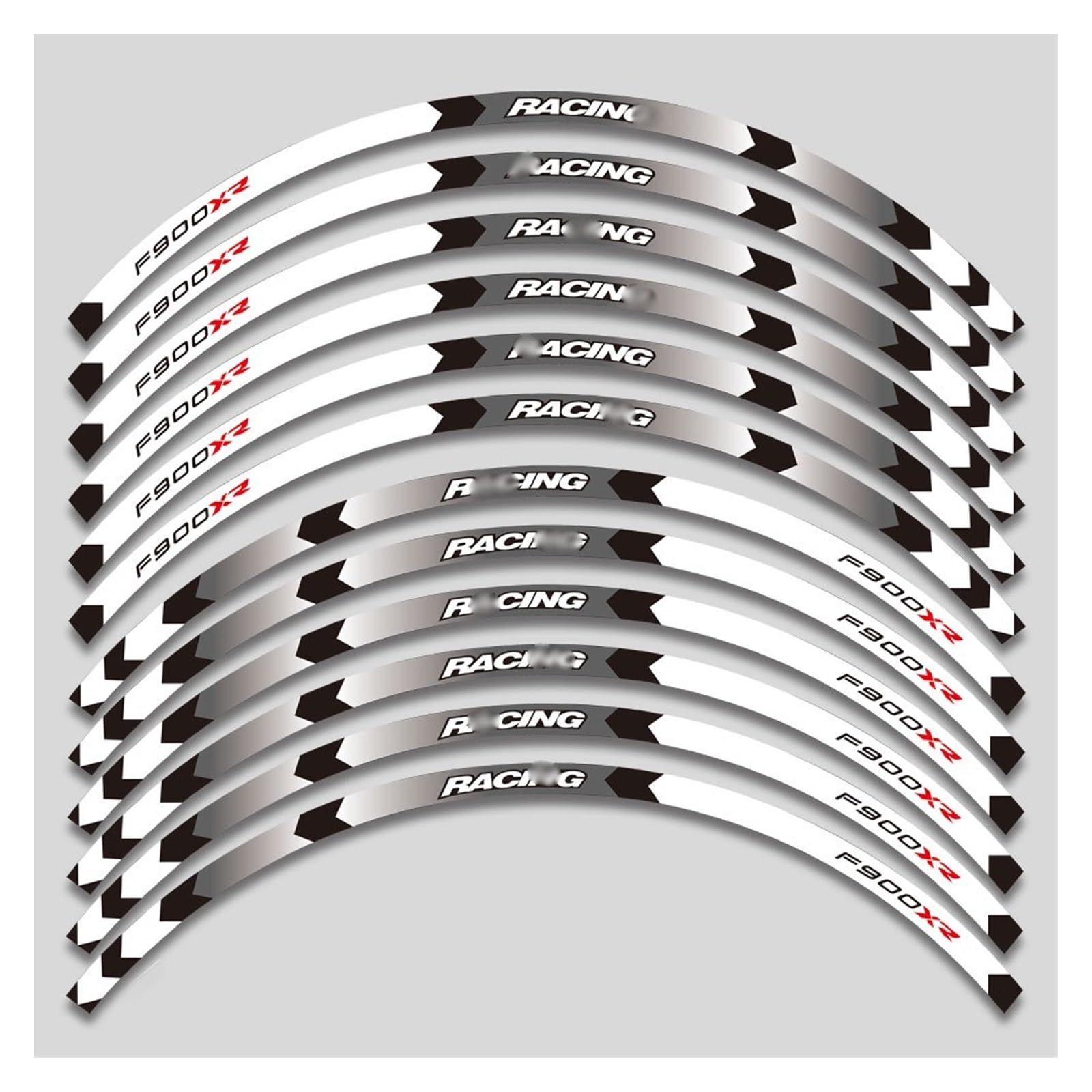 Applique 12 Pcs for F900XR F900 XR F900xr F 900xr Motorcycle Sticker Inner Wheel Reflective Waterproof Sticker(A4)