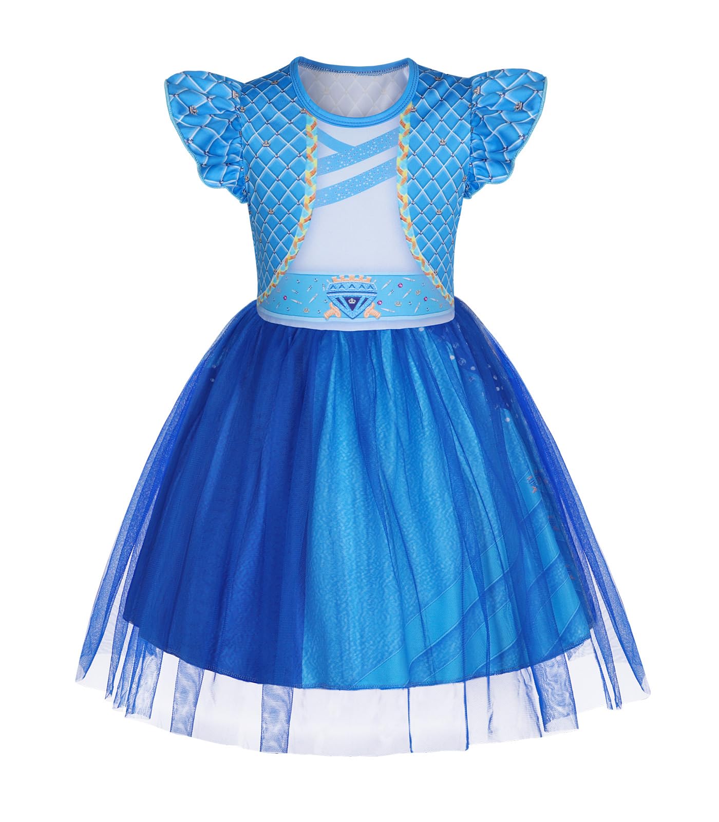 WonderBabe Girls Red Costume Kids Pink Dress Princess Halloween Birthday Party Dress Up Outfits