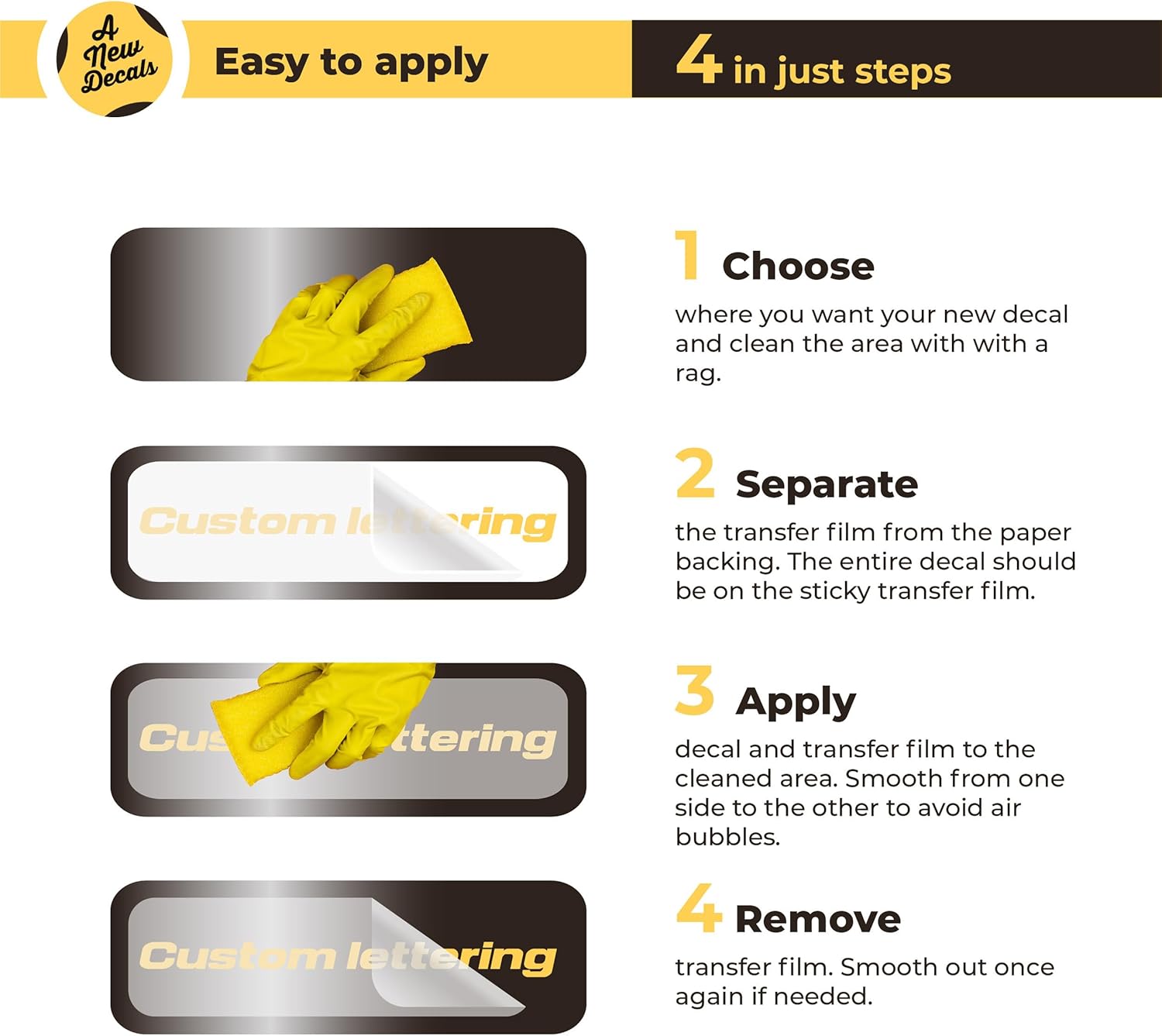 Custom Window Lettering - Custom Vinyl Decal Sticker Letters - Custom Decal Text Sticker - Personalized Vinyl Text Decal for Window - Image 5